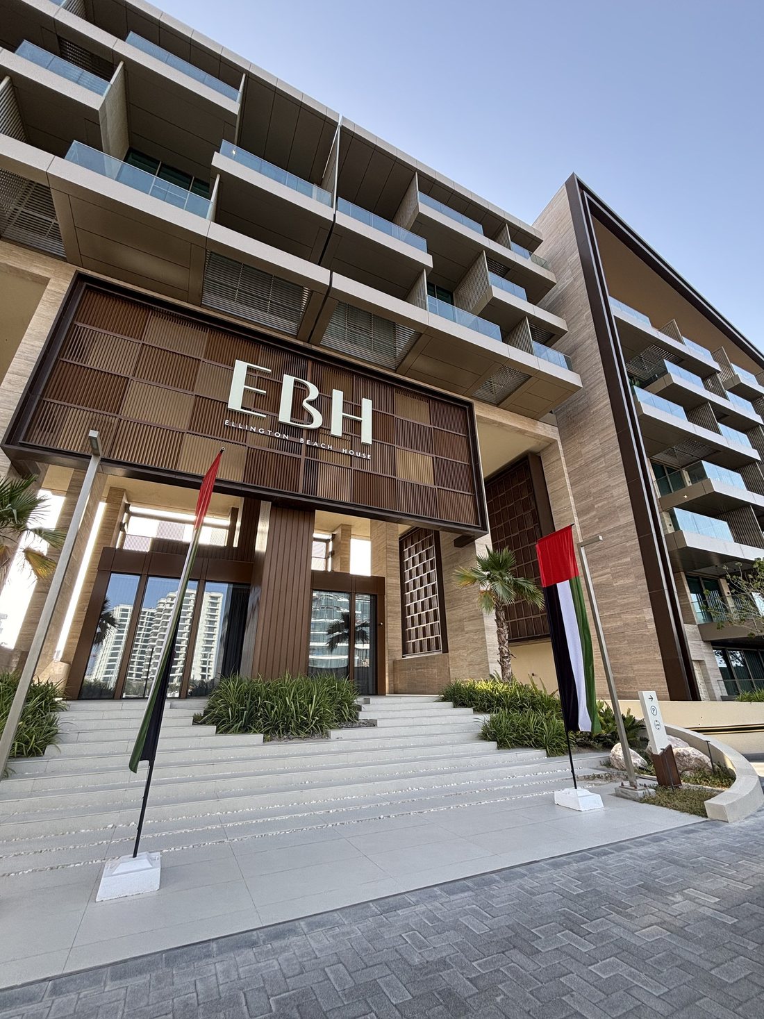 Ellington Beach House entrance, West Crescent, Palm Jumeirah